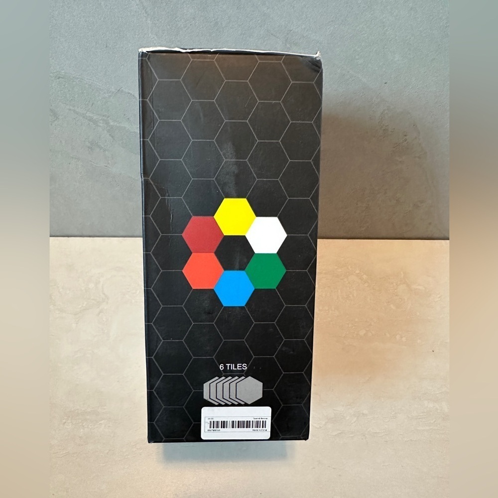 Smart LED Hexagon Lights Bluetooth, Phone Controlled 6 Pieces - Picture 4 of 6
